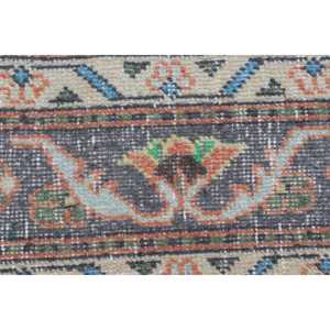 1.6x12.6 ft Vintage <b>Runner</b> <b>Rug</b>, Turkish Brown Ombr <b>Rug</b> - Product Image 5