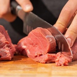 Cuchillo de Chef de acero inoxidable de Damasco profesional hecho a mano personalizado OEM mango de madera de ébano natural supervivencia para acampar DIY Extra afilado - Product Image 3