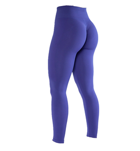 Best Choice Spandex and Cotton Knit Fabric Gym Colourful <b>Leggings</b> No <b>Pockets</b> Yoga Pants Workout Tight Fit - Product Image 4