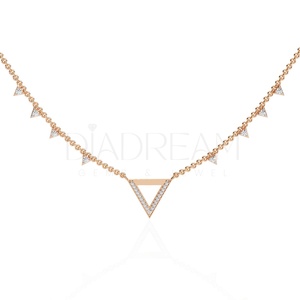 Collier en argent sterling 925 à la mode avec des diamants cultivés Leb Fashion Fine Jewelry pour les mariages et les cadeaux de fiançailles - Product Image 2