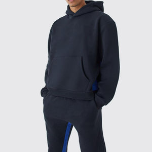 ชุดวอร์มสองชิ้นสำหรับผู้ชาย2025แบบเรียงซ้อนกางเกง100% และมีฮู้ดผ้าฝ้ายเฟรนช์เทอร์รี่ - Product Image 2