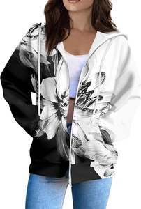 <b>Mens</b> Winter <b>Hoodie</b> With Zipper Cotton <b>Fleece</b> Full Zip Up Streetwear Oversized Fashion Jogger Set Warm Sweatshirt - Product Image 3