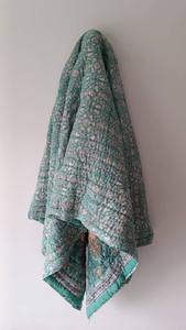 Edredones con estampado de bloques a mano Jaipuri al por mayor de primera calidad, edredón de algodón orgánico hecho en India, producto suave y cómodo - Product Image 2