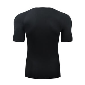 Camisetas de entrenamiento de gimnasio de algodón 100% para hombre, cuello de técnica de soplo con logotipo personalizado para entrenamiento deportivo - Product Image 4