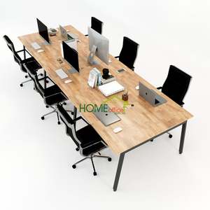 โต๊ะทำงานแบบคลัสเตอร์ 6 ชิ้น รุ่น Aton Concept HBAT014 เฟอร์นิเจอร์สำนักงานร่วมสมัย ดีไซน์ตามหลักสรีรศาสตร์ ขนาด 360x120 ซม. ประกอบง่าย ทนทาน - Product Image 1