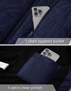 Vente directe d'usine, best-seller, veste d'hiver décontractée pour homme, haute qualité, respirante, veste matelassée à fermeture éclair personnalisée, 100% - Product Image 6