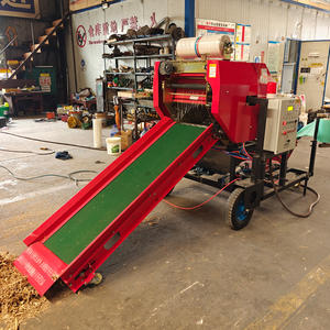 Machine à balles rondes compacte automatique pour l'herbe et le foin avec moteur, haute productivité pour petit tracteur - Product Image 2