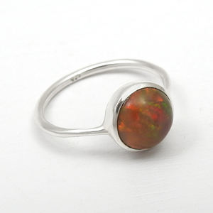 Anillos hechos a mano de ópalo negro Natural de Plata de Ley 925 sólida, joyería de piedras preciosas naturales simples, anillos de plata de ley 925 - Product Image 2