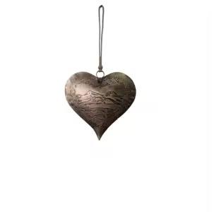 Adorno de corazón colgante de Metal festivo, decoración de pared navideña, accesorios para el hogar - Product Image 3