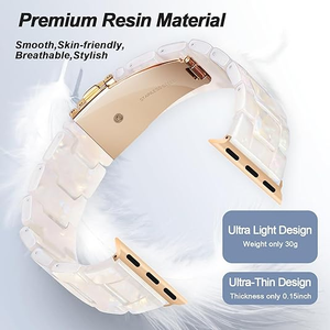 <span class=keywords><strong>Bracelet</strong></span> de remplacement en résine pour <span class=keywords><strong>Apple</strong></span> <span class=keywords><strong>Watch</strong></span> Series <span class=keywords><strong>SE</strong></span> 10 9 8 7 Ultra 6 5 4 3 2 1 - Product Image 3