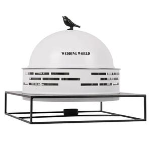 Autocollant Marmite en métal fini Meena Casserole ovale à double paroi Taille personnalisée Designer Nouveau chauffe-aliments en métal - Product Image 2