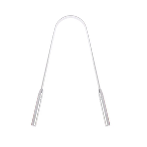 Limpiador de lengua de cobre pulido tradicional indio raspador de cuidado bucal ecológico de alta calidad generaciones de confianza eficaces - Product Image 1