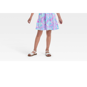 Abito Canotta XL per Ragazze Cat & Jack in Chiffon Blu Tie-Dye con Elegante Decorazione a Strati - Product Image 3