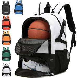 Vêtements de sport Sacs de basket-ball Sac à dos tout sport haute capacité personnalisé avec compartiment à chaussures et pochette pour bouteille - Product Image 1