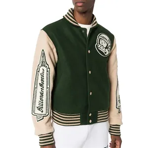 최고 품질 남여 야구 재킷 사용자 정의 디자인 슬림 맞는 학교 대학 소년 패션 Varsity 재킷
