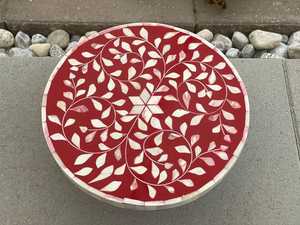 Soportes para pasteles con incrustaciones de hueso, plato para pasteles Vintage, exhibición de Chocolate, fregona, soporte para frutas con incrustaciones, soporte para repostería a la venta 2025 - Product Image 4