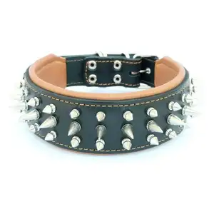 Direct Factory Supply Durable Stylish Fashionable Leather Dog Collar for Medium and Large Size from Indian Supplier