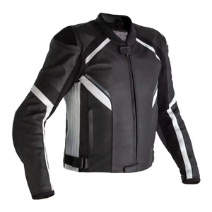 Veste en cuir de moto personnalisable pour hommes de qualité supérieure avec costume textile de haute qualité et impression de conception - Product Image 4