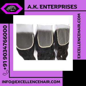 2023 Offre Spéciale Naturel Indien Vierge Cheveux Humains Fermeture Remy Grade Naturel Vague Style Vendu par Les Exportateurs Indiens - Product Image 2