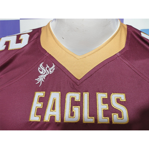 Maillot de football américain de qualité supérieure, designs personnalisés, impression par sublimation, séchage rapide, respirant, taille plus, New England - Product Image 3
