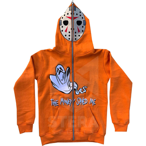 Men's Heavyweight 100% Cotton Full Zip Hoodie with French Terry Embroidery Custom Logo Plain Cropped Design for Winter - Product Image 4