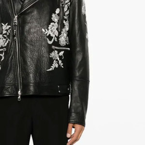 Logo personnalisé hiver style de rue en gros prix veste en cuir pour hommes best-seller hommes élégant brodé veste en cuir - Product Image 6