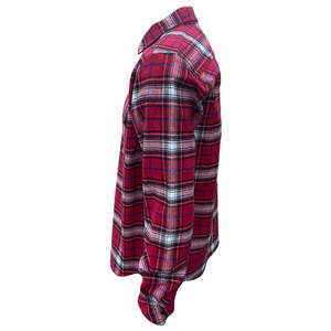 Chemise de course en flanelle à carreaux en coton respirant pour homme, manches longues, veste de protection pour la course - Product Image 3