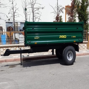 Qualité abordable 4 roues 5 tonnes remorque agricole pour ferme utilisé attaché avec tracteur/benne hydraulique 8 tonnes remorque - Product Image 5