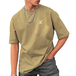 เสื้อยืดโอเวอร์ไซส์ผู้ชาย ทรงสมัยใหม่ ใส่สบาย แฟชั่นสตรีทเทรนดี้ น้ำหนักเบา ระบายอากาศได้ดี คุณภาพสูง ผ้าฝ้าย 100% - Product Image 1