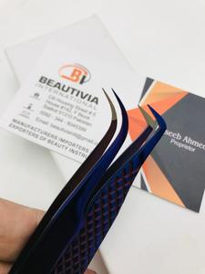 Pince à épiler d'extension de cils en acier inoxydable de marque privée BEAUTIVIA - Product Image 4