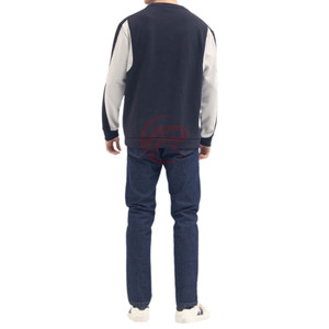 เสื้อสเวตเตอร์ขนแกะสำหรับผู้ชายเสื้อแบบสวมหัวพิมพ์ลาย ODM สำหรับฤดูหนาวสินค้ามาใหม่ออกแบบโลโก้ได้ตามต้องการ - Product Image 2