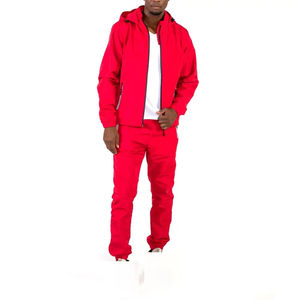 Ensemble de survêtement en nylon personnalisé Mode masculine Ensemble coupe-vent personnalisé Logo personnalisé Coupe-vent à séchage rapide Survêtement en nylon - Product Image 1