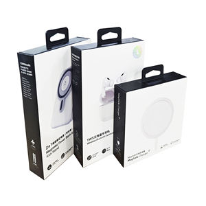 Custom Design <b>Foldable</b> Cardboard Gift <b>Box</b> for Earphones, Electronic Headphones Packaging <b>Box</b> - Product Image 6