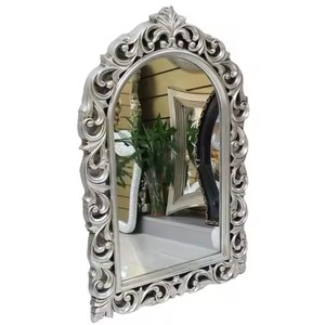 Espejo de pared ecológico con acabado de plata moderno hecho a mano con color y forma personalizados para la decoración del baño del hotel en casa - Product Image 5