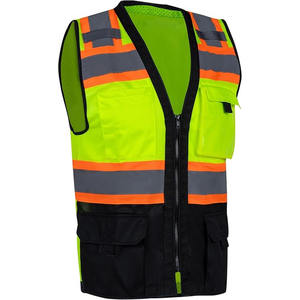 Security Jacket Construction High Visibility Work Reflective Clothing Signal Traffic <b>Safety</b> Equipment <b>Roadway</b> Reflective Vest - Product Image 1
