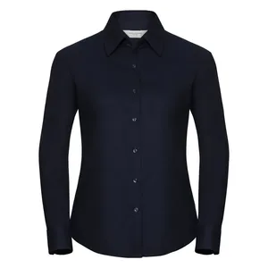 Chemise Oxford à manches longues pour femmes, facile d'entretien, polo promotionnel personnalisé pour le merchandising - Product Image 4