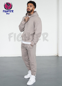 Pantalones de chándal con bordado de felpa francesa de alta calidad y conjunto de Jogger con capucha Zip up Acid Wash Sun Faded Chándal - Product Image 3