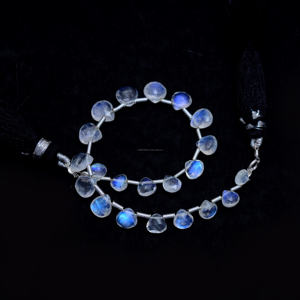 Piedra lunar arcoíris Natural facetada en forma de pera 6 pulgadas 5x5 a 8x7 MM cuentas de piedras preciosas hebra para hacer collar de joyería - Product Image 2