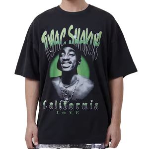 Camiseta de algodón de fibra de bambú para hombre, ropa personalizada, camiseta gráfica de gran tamaño, camisetas de algodón/fibra de bambú para hombre de Pakistán - Product Image 2