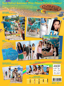 Red Velvet Velvet Summer Mini Album [B Ver.] CD + Photobook + Photocard + Carte postale + Affiche pliée + Autocollant (Surfin' Boy) Musique K-Pop - Product Image 2
