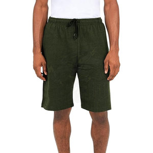 <b>Men's</b> Cotton Knit Gym <b>Shorts</b> Stylish Casual Athletic Jogger Sweat <b>Shorts</b> with Adjustable Drawstring Waistband and Side Pockets - Product Image 2