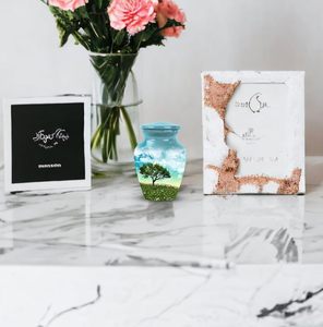 Árbol en el jardín Mini urnas de recuerdo funerario para cenizas humanas Urna de cremación masculina y femenina Cenizas humanas para adultos Tamaño personalizado para adultos - Product Image 6