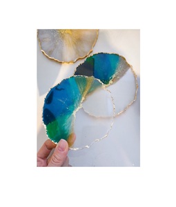 Sous-verre décoratif en résine de 5 mm d'épaisseur avec surface résistante à la chaleur et design artistique pour l'organisation du bureau - Product Image 6