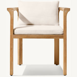 Chaise individuelle en teck de bonne qualité avec mousse souple pour la terrasse de la maison ou au bord de la piscine de l'hôtel - Product Image 1