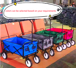 Chariot pliable en acier 600d pour Camping, jardin, Transport, chariot pliable pour enfants, chariot de plage, bollerwagen faltbar, vente en gros - Product Image 2