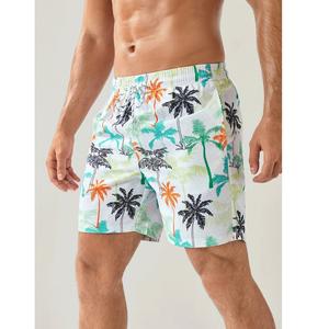 BD vente en gros été hommes ample genou longueur quotidien décontracté short droit imprimé motif solide - Product Image 3