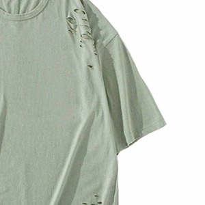 2025 New Design Hot Sale Distress T <b>Shirts</b> Light Weight Crew Fitness Best Selling Distress T-<b>shirts</b> for Sale Made in Pakistan - Product Image 3