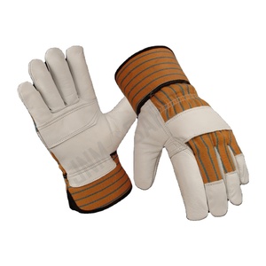 Gants de sécurité industriels canadiens en cuir de chèvre ignifuge pour travaux de construction avec fonction de protection au travail - Product Image 2