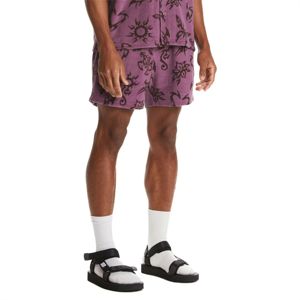 Short violet imprimé-Short confortable et accrocheur avec des motifs graphiques uniques, idéal pour le style de rue et le port quotidien - Product Image 5