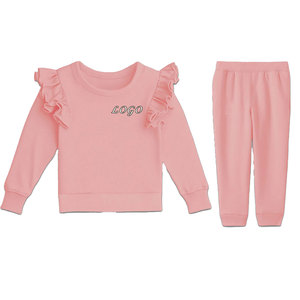 Nueva moda niños sudadera Jogger conjunto 100% chándales de algodón para primavera otoño servicio OEM - Product Image 1